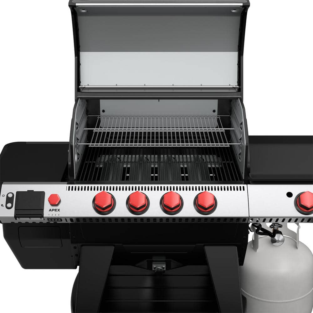 Camp Chef Apex 24 WI-FI Pellet Grill in Stainless Steel with Gas Kit and Sidekick Griddle PG24HGSK