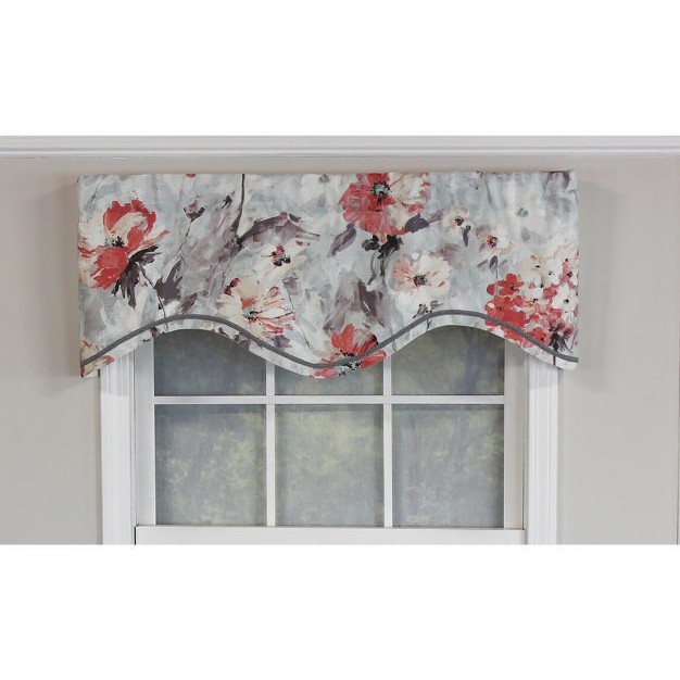 Tia Cornice 3in Rod Pocket Elevated Trim Decor Window Valance 50in X 17in By Rlf Home