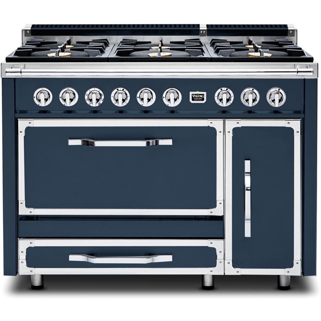 Viking 48-inch Freestanding Dual Fuel Range with True Convection Technology TVDR481-6BSB