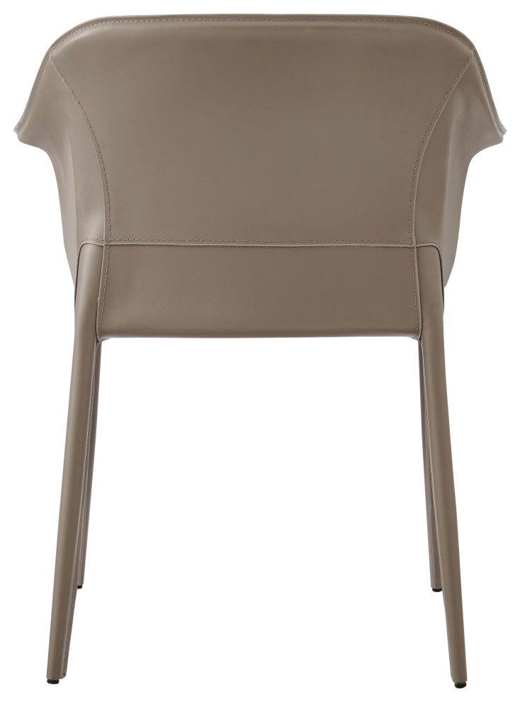 Callie Recycled Leather Dining Arm Chair   Modern   Dining Chairs   by New Pacific Direct Inc.  Houzz