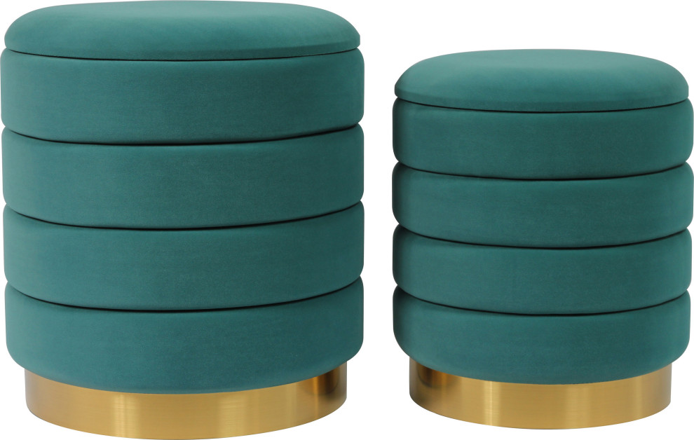 Saturn Storage Ottomans (Set of 2)   Contemporary   Footstools And Ottomans   by HedgeApple  Houzz