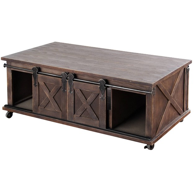 Two Door Wooden Coffee Table Stylecraft