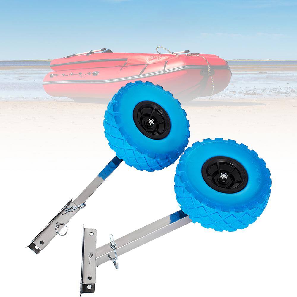 VEVOR Boat Launching Wheels Stainless Steel Transom Launching Wheel Dolly Stainless Steel for Inflatable Boat LZXXYTJL000000001V0