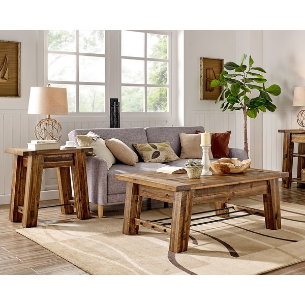 Carbon Loft Bahamondes Wood 3-piece Coffee and End Table Set