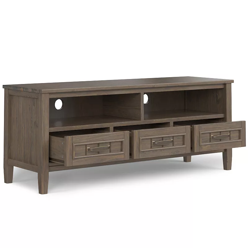 Simpli Home Lev Low TV Stand