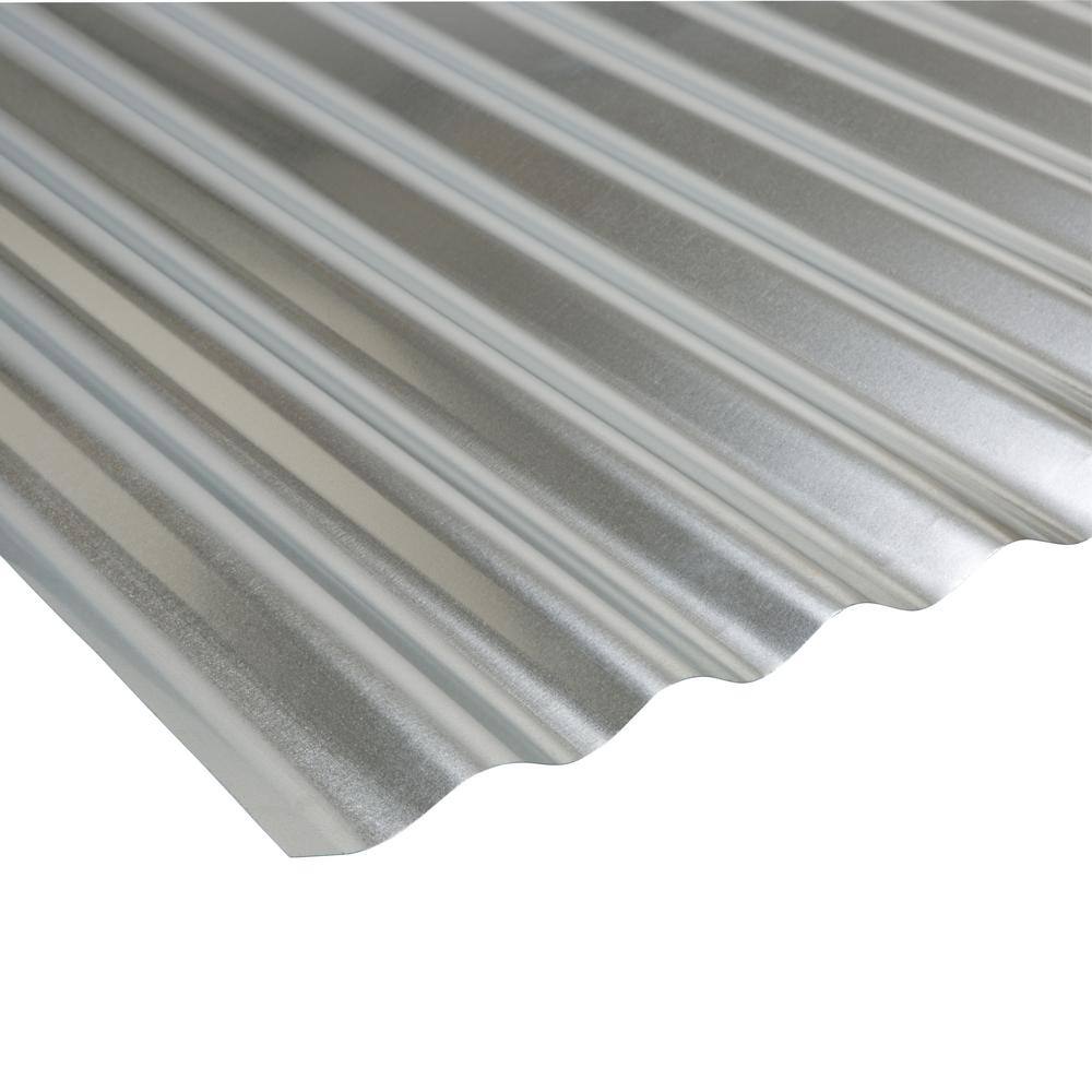 Amerimax Home Products 3 ft. Galvanized Steel Corrugated Project Panel (3-Pack) 4736011001