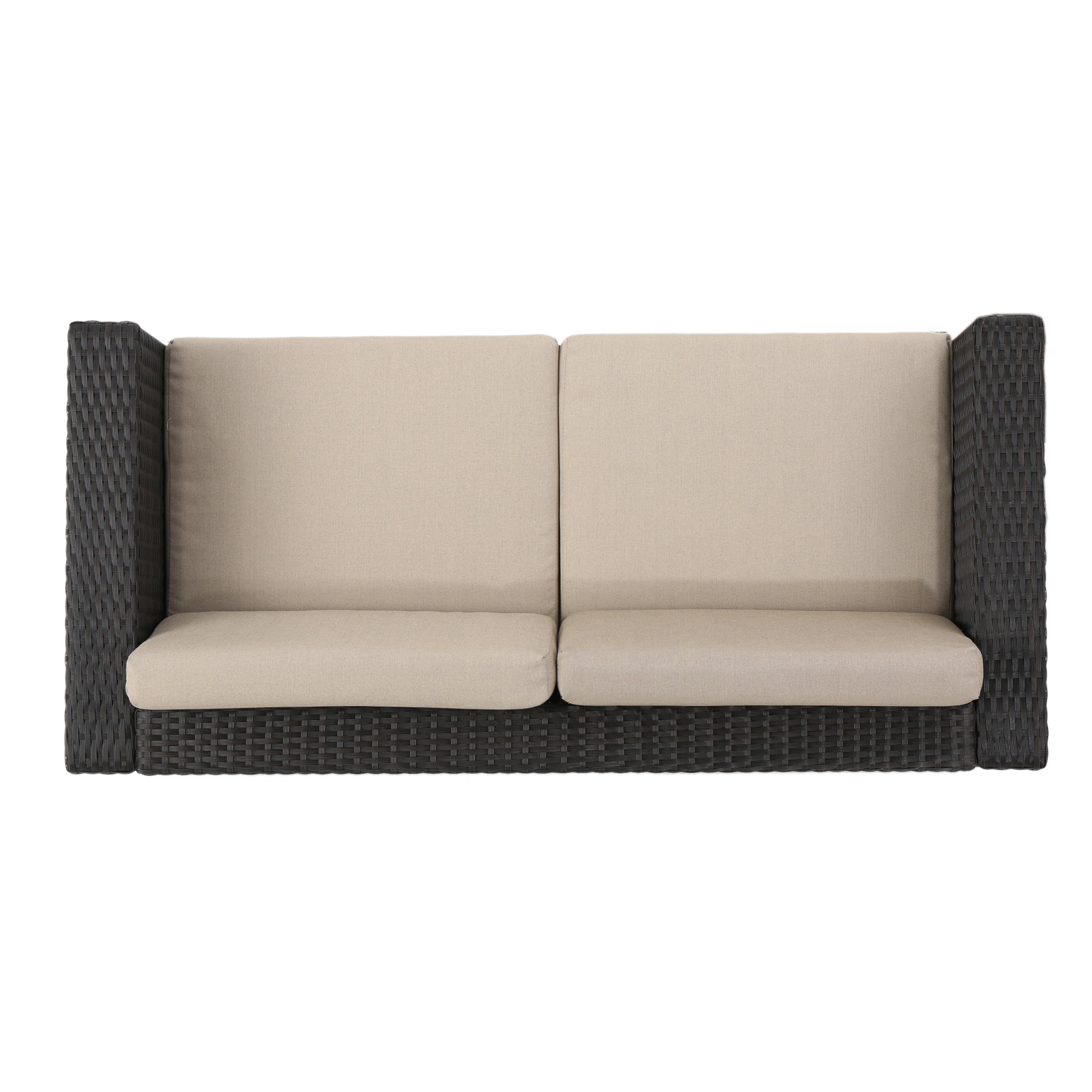 Venice Outdoor PE Wicker Love Seat