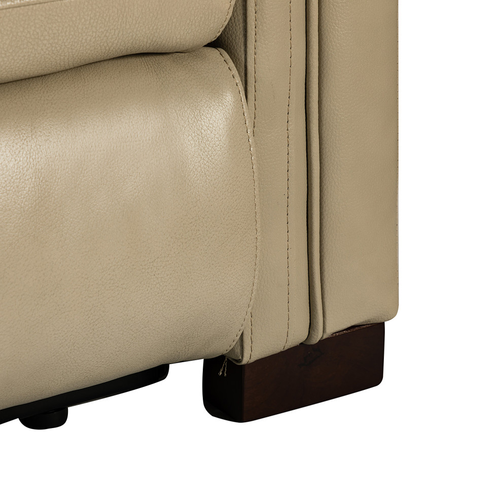 Paulina 36.02 quotW Genuine Leather Power Recliner   Contemporary   Recliner Chairs   by Karat Home  Houzz