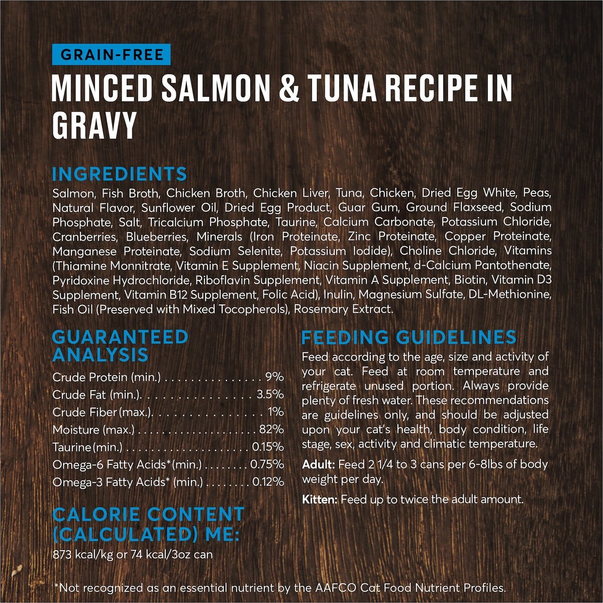 American Journey Minced Salmon and Tuna Recipe in Gravy Grain-Free Canned Cat Food