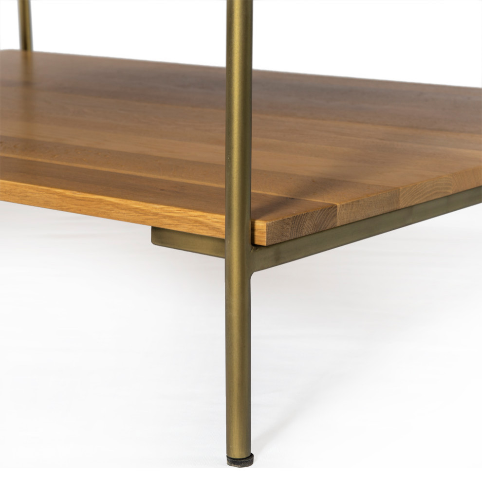 Carlisle Coffee Table  Natural Oak   Contemporary   Coffee Tables   by Four Hands  Houzz