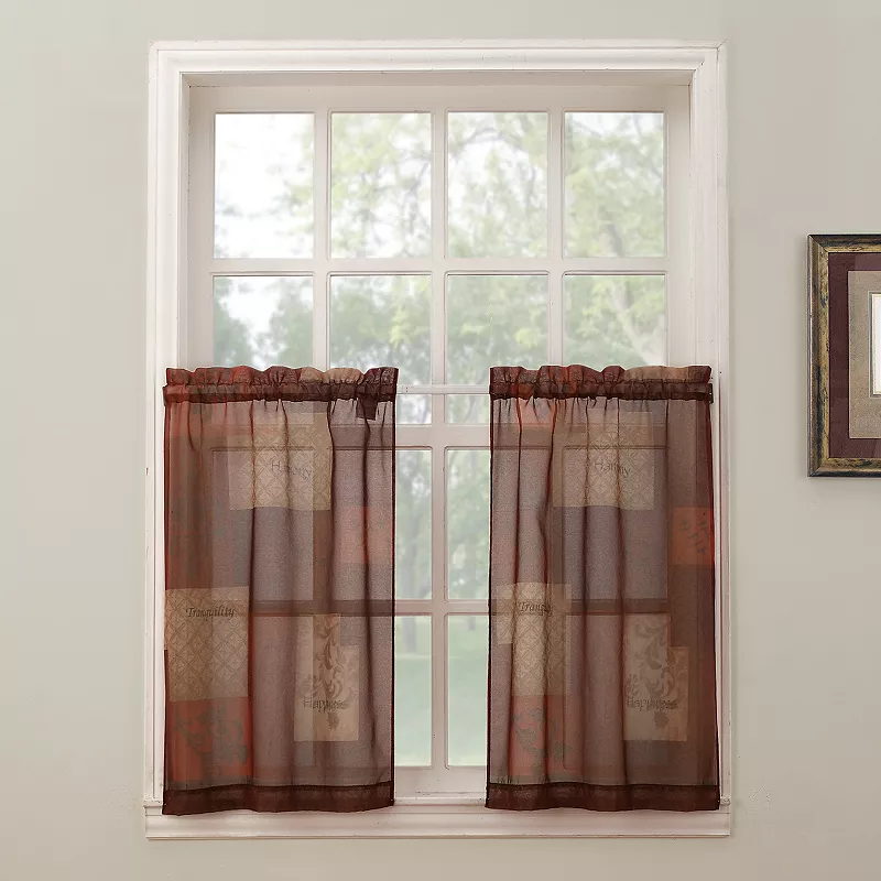 Eden 2-pack Tier Curtains