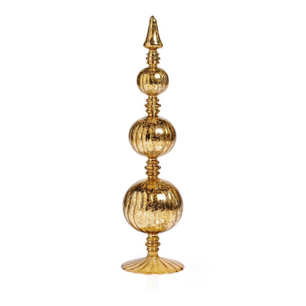 Jewel Glass Christmas Tabletop Finial