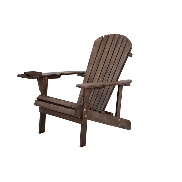 Earth Collection Adirondack Chair with phone and cup holder (1 Chair and 1 End table set)