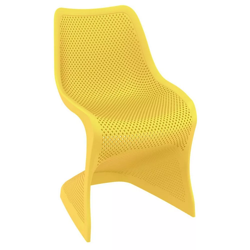 33.5 Yellow Outdoor Patio Dining Chair