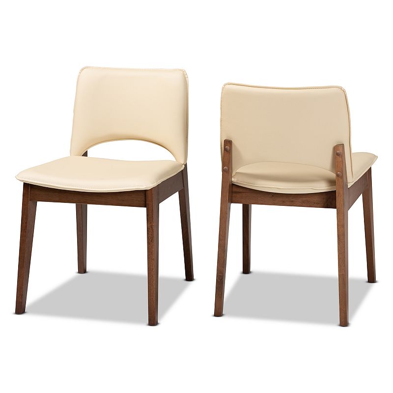 Baxton Studio Afton Dining Chairs 2-piece Set