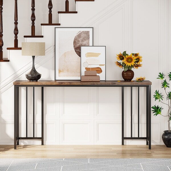 Tribesigns 70.9 inch Extra Long Console Table， Sofa Table Narrow Long Entryway Table