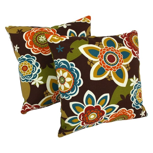 17-inch Outdoor Throw Pillows (Set of 2， Multiple Patterns)