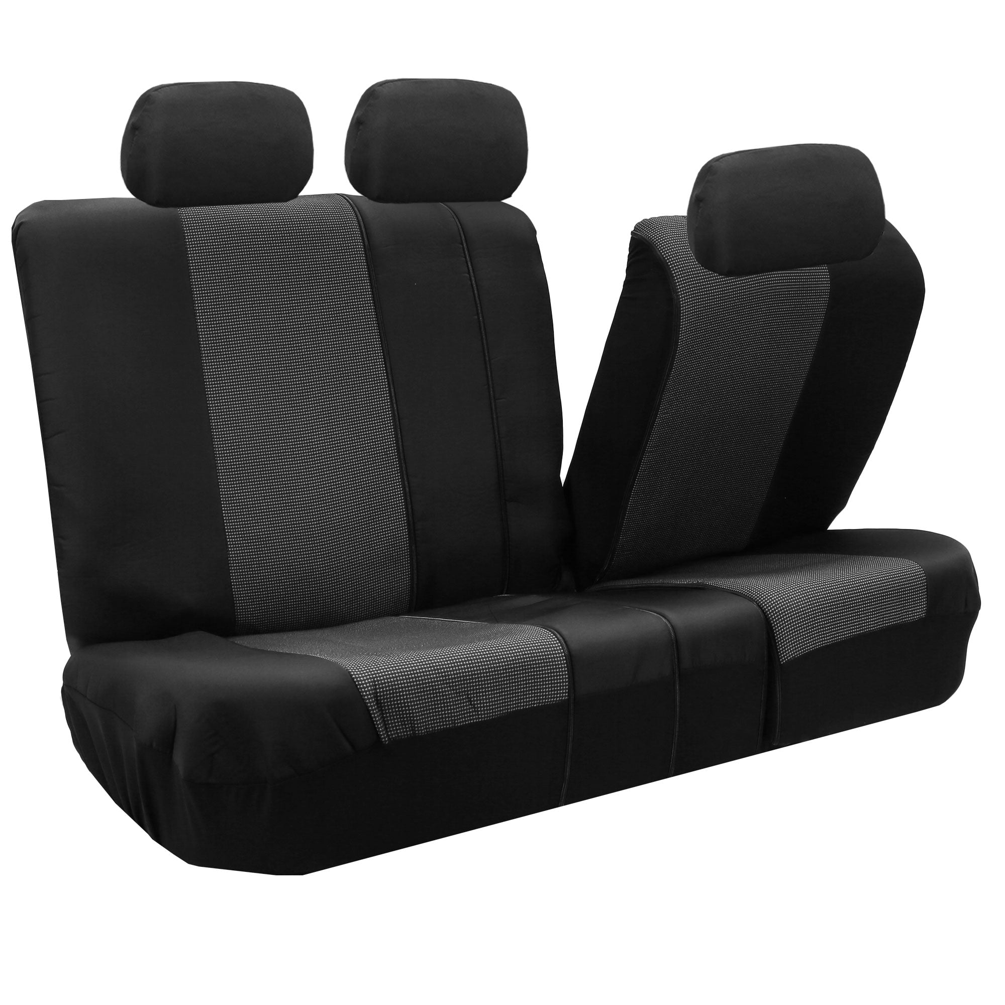 FH Group Timeless Cross Weave Seat Covers Fit For Car Truck SUV Van - Rear Bench