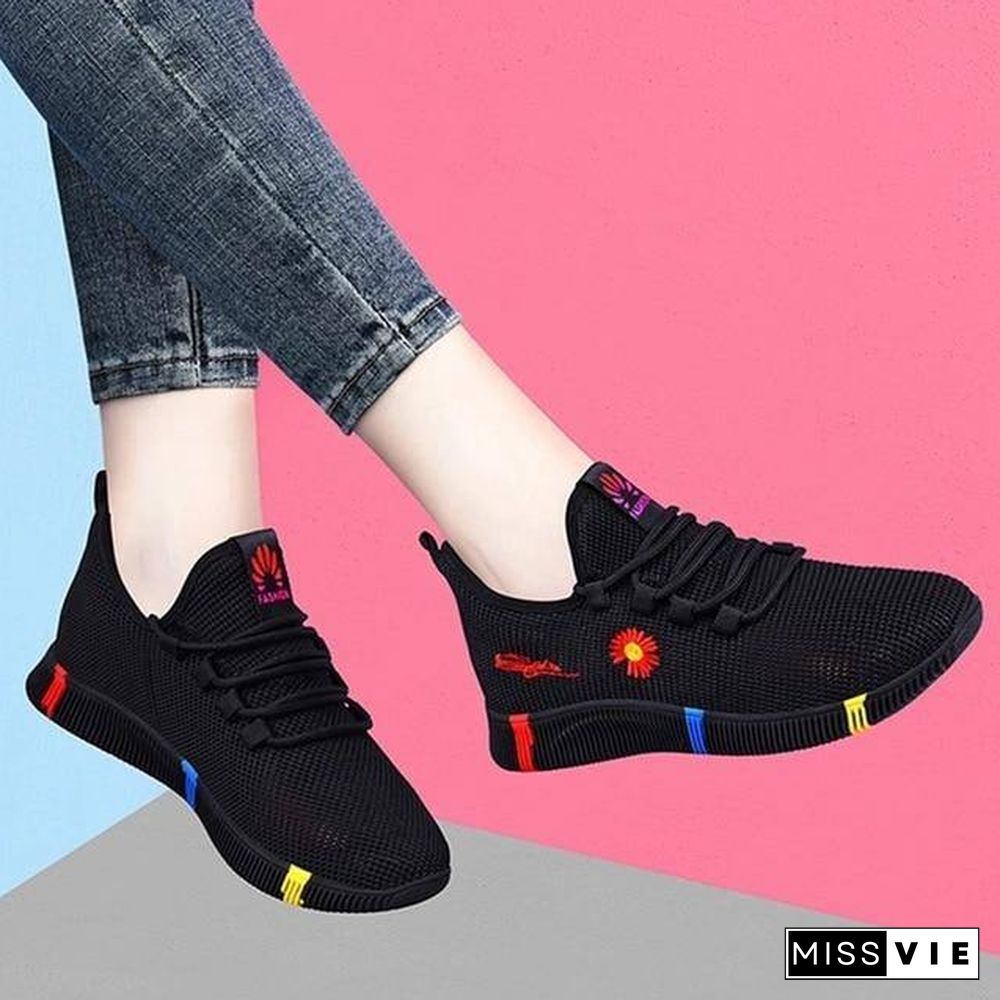 Spring Women Casual Shoes Breathable Mesh Platform Sneakers Women New Fashion Mesh Sneakers Shoes Woman Tenis Feminino