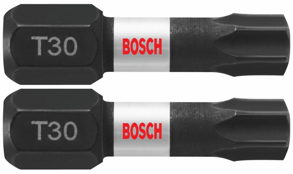 Bosch 2 pc. Impact Tough 1 In. Torx #30 Insert Bits ITT30102 from Bosch