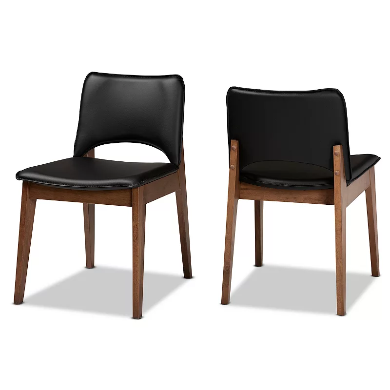 Baxton Studio Afton Dining Chairs 2-piece Set