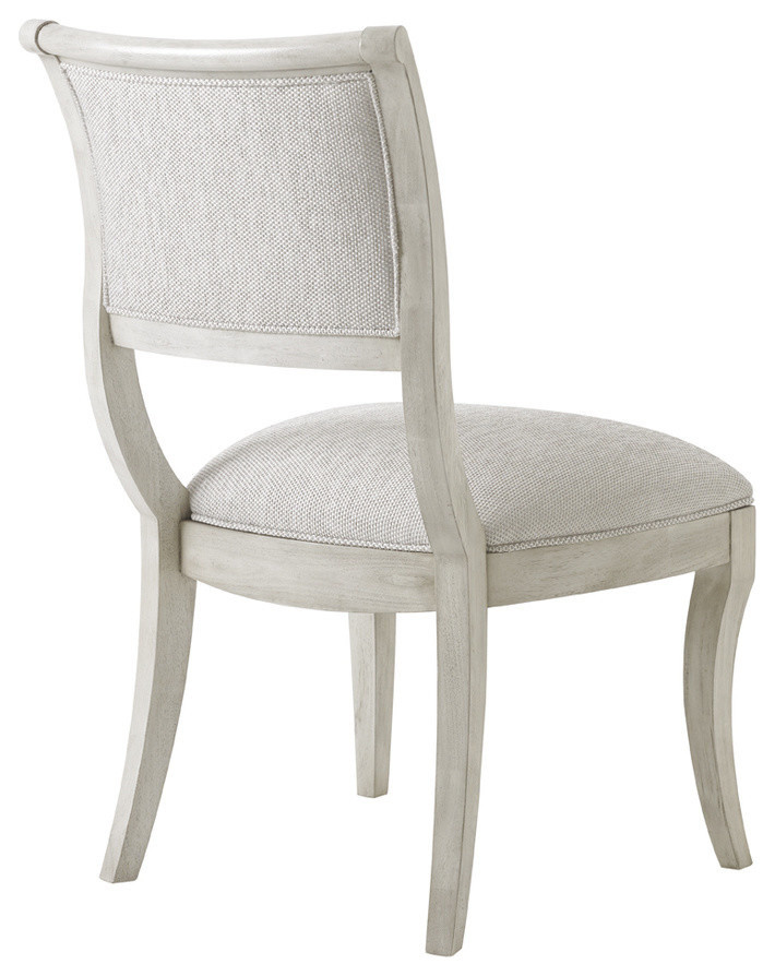 Lexington Oyster Bay Eastport Side Chairs  Light Oyster Shell  Set of 2   Farmhouse   Dining Chairs   by Emma Mason  Houzz