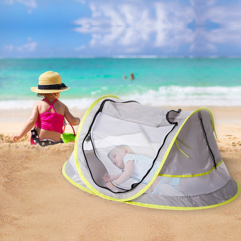 SHUWND Folding Kids/Baby Beach Tent Mini Breathable Zippers Mosquito Net Playhouse