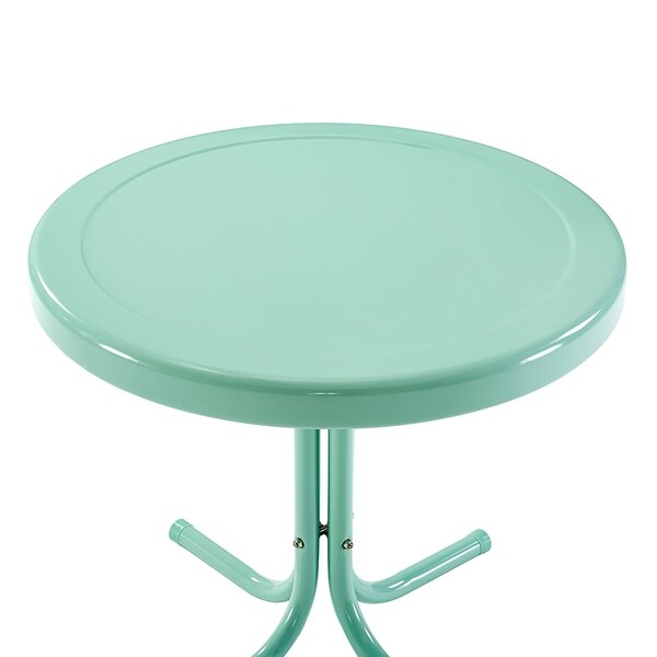 Crosley Retro Metal Side Table In Aqua