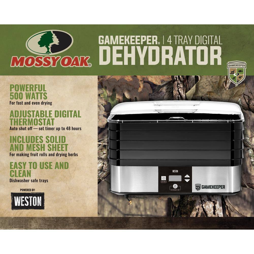 Hamilton Beach Weston Mossy Oak GameKeeper 4 Tray Digital Dehydrator 75-0901-GKF