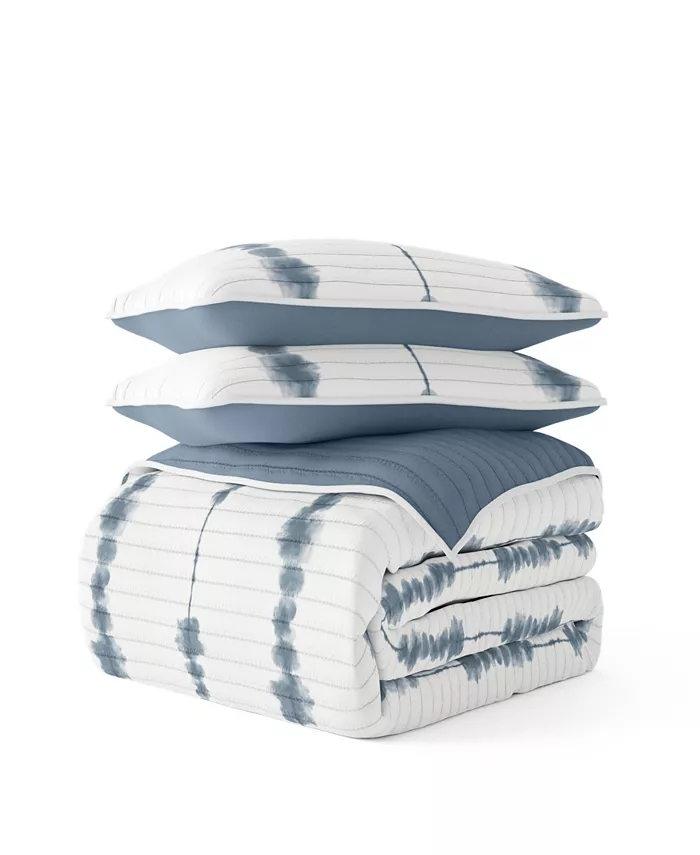 ienjoy Home All Season 2 Piece Shibori Reversible Quilt Set， Twin Twin XL