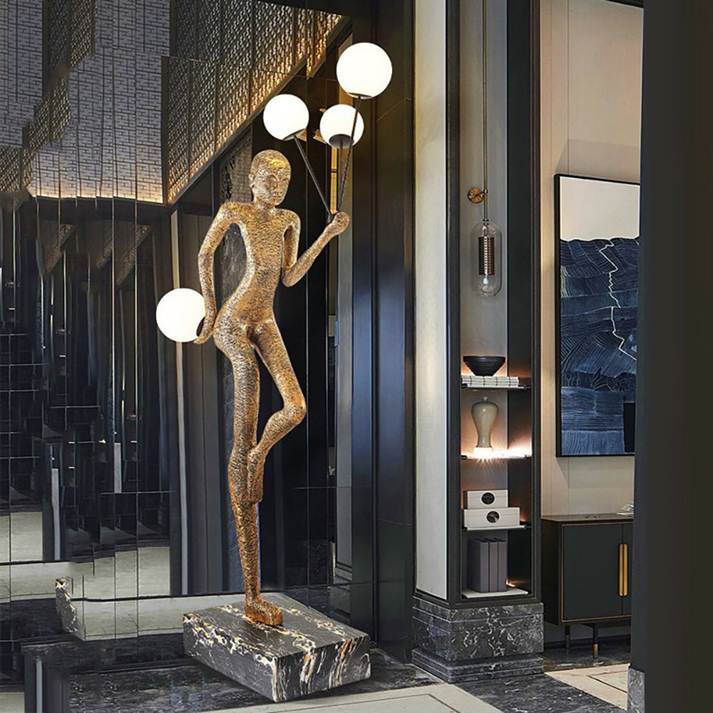 Juggling Sculptor Floor Lamp