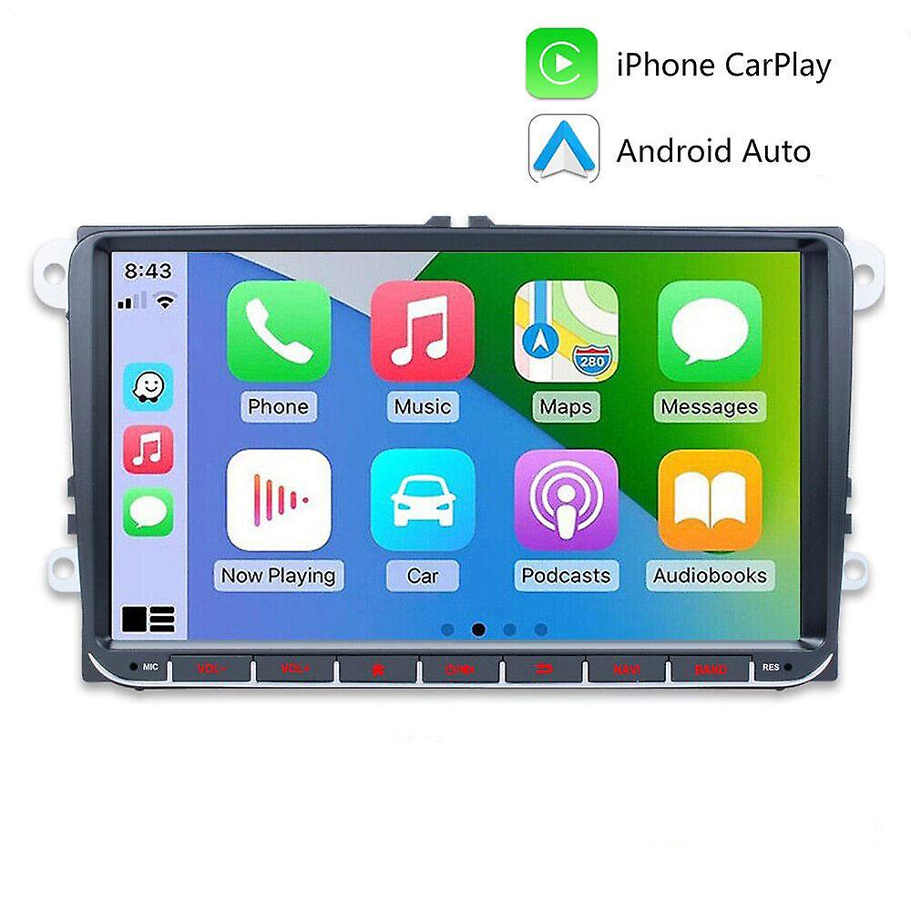 2Din Autoradio Multimedia Player GPS Navigation Carplay for Passat 6 7 CC Polo GOLF 5 6 Touran