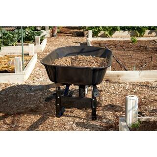 Husky 6 cu. ft. Steel Wheelbarrow with Flat Free Tire HWB3016