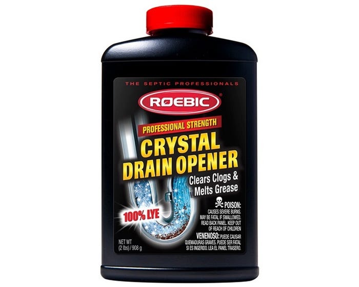 Roebic Drain Opener Crystal 2 lbs LYE HDCRY6