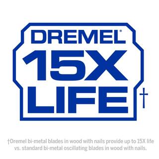 Dremel Universal 2-34 in. Bi MetalWood Drywall Cutting Oscillating Multi-Tool Blade (3-Piece) MM494BU