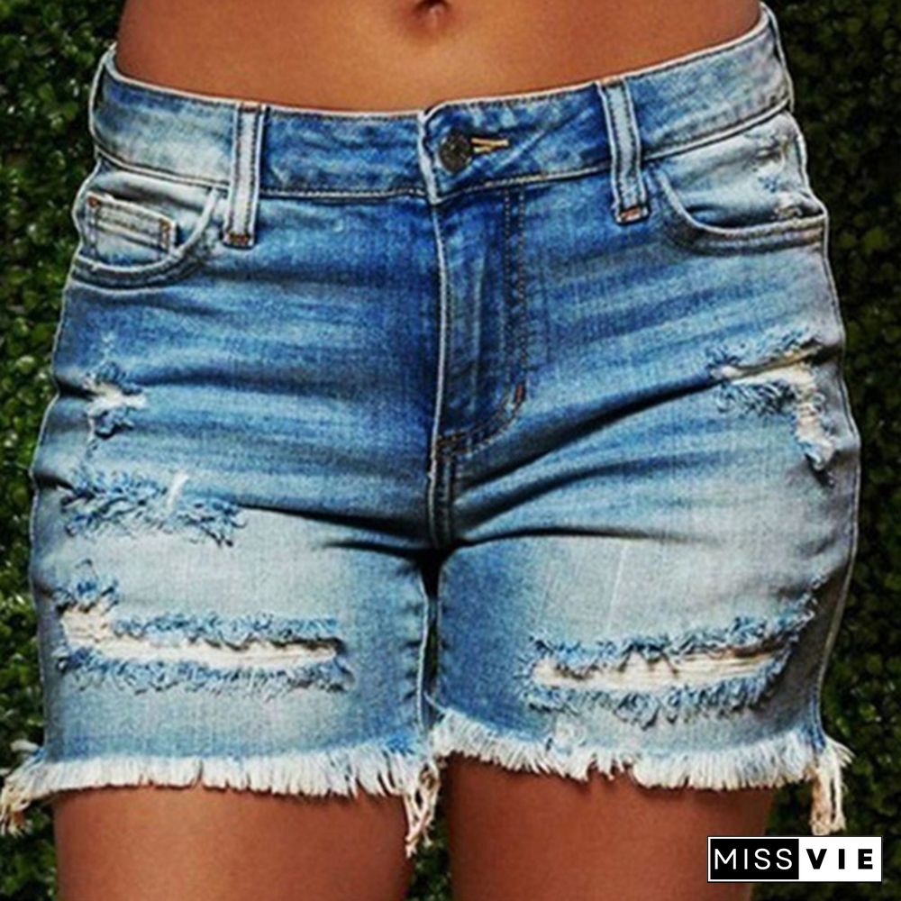 Women's Fashion Shorts Summer Pants Denim Shorts Jeans Shorts Tight Shorts Casual Shorts Jeans Pants Slim Shorts Plus Size