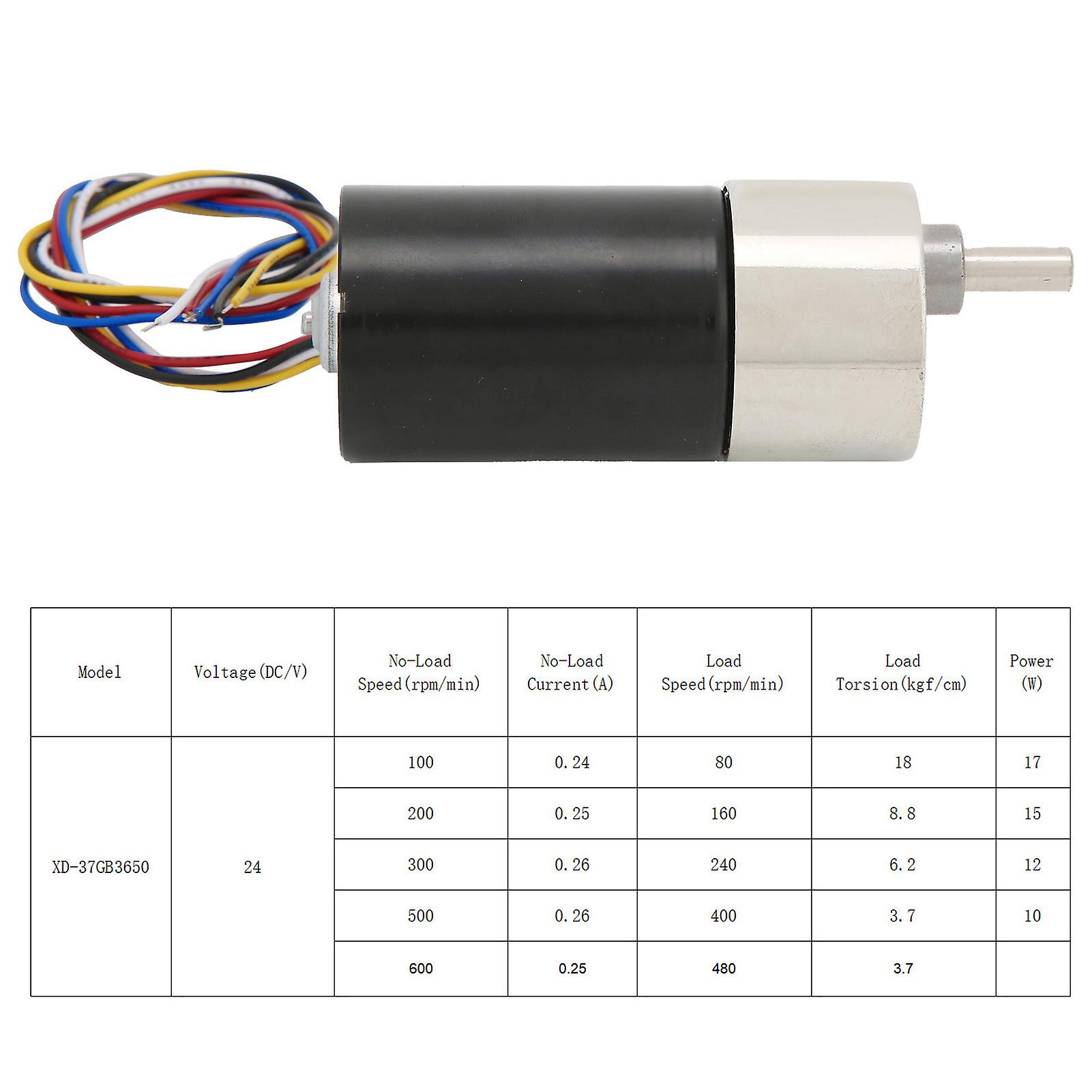 Dc Brushless Motor Mini Speed Reducer 24v Cw/ccw For Cnc Machine Tool With High Torsion And Overload Current Protection[500rpm/min]