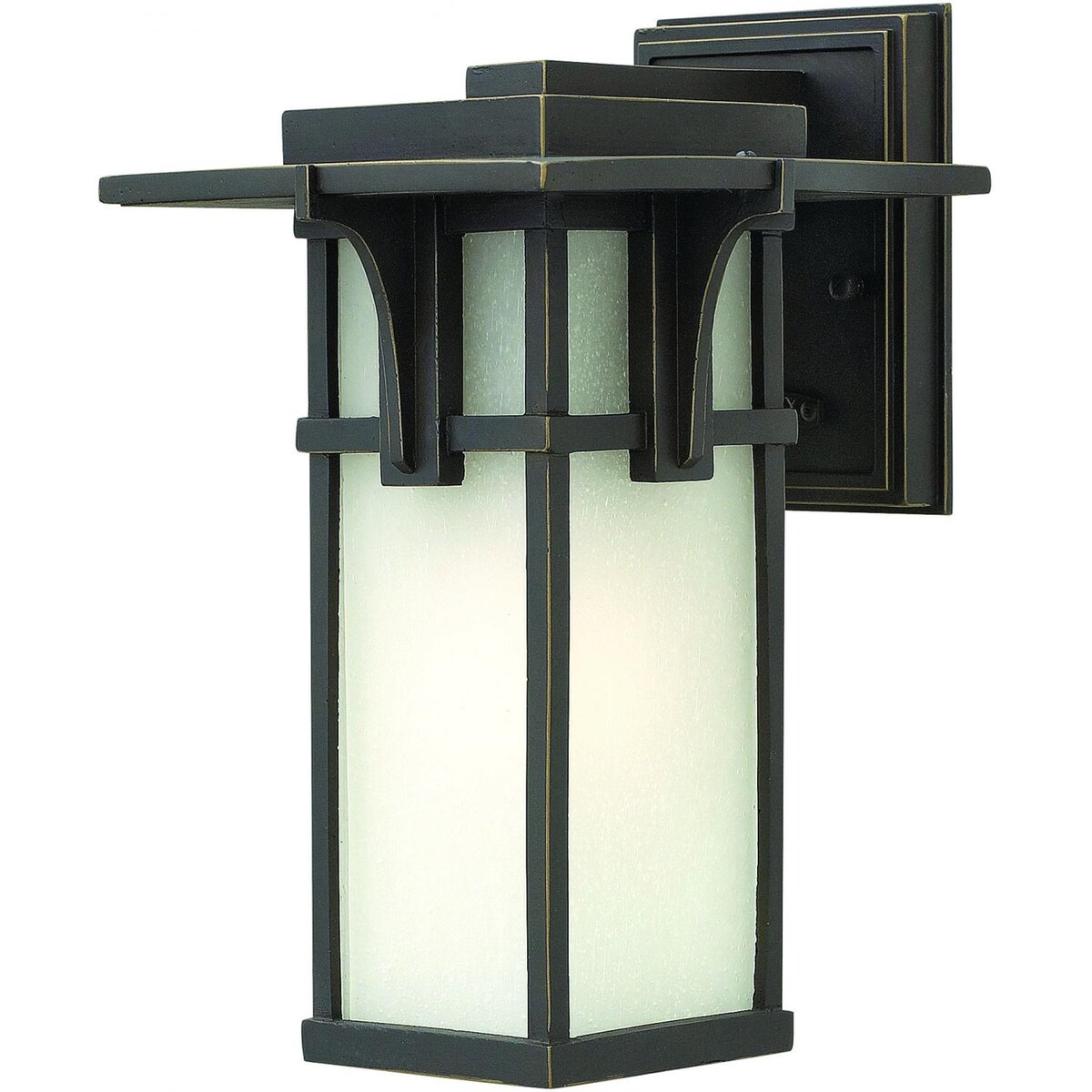 Hinkley Lighting Manhattan One Light 12-Inch Outdoor Wall Light W/ Etched Glass