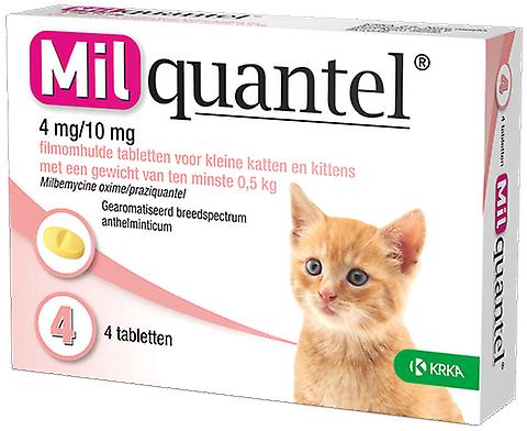 Milquantel 4 mg/10 mg Kitten/Kat Klein 4 tabl. 0.5-2kg