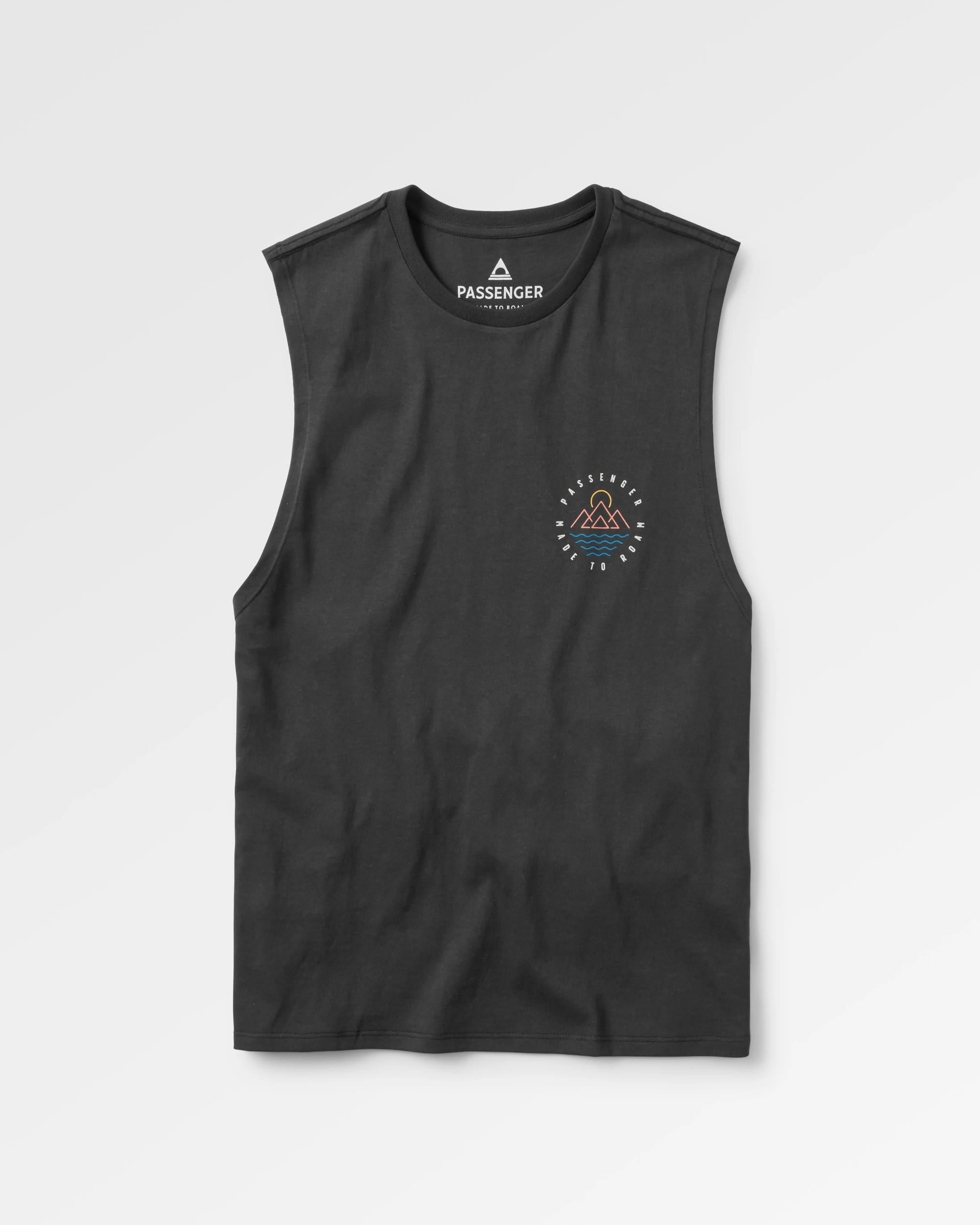 Escapism Recycled Cotton Vest - Black