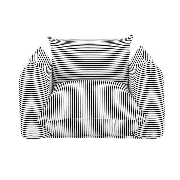 Saint Tropez Striped Stuffed Outdoor Armchair