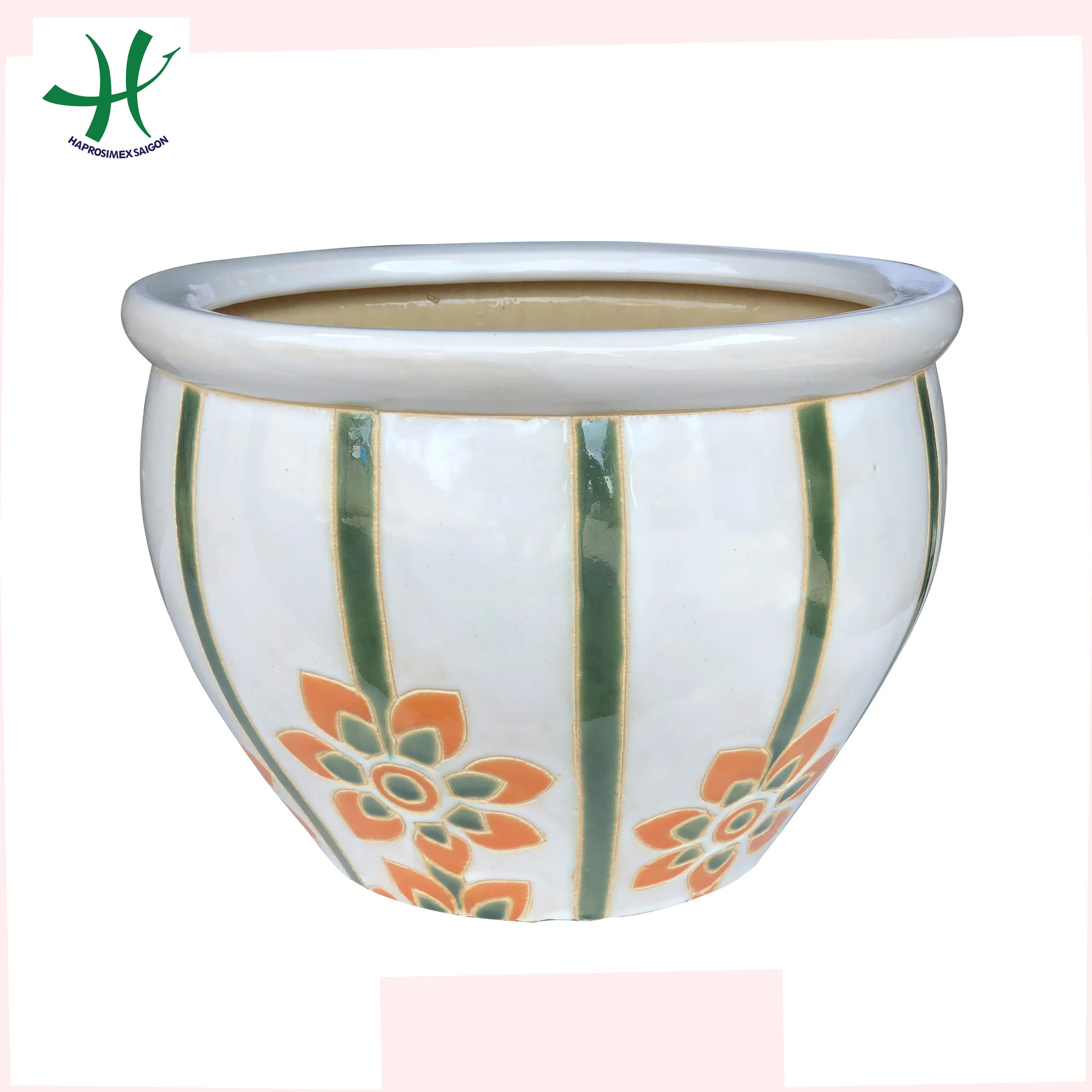 New design 2020 ceramic planter pot for garden and home decor indoor garden flower planter