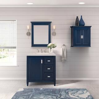 Home Decorators Collection Channing 26 in. W x 28 in. H Wall Cabinet in Royal Blue CGBW2628