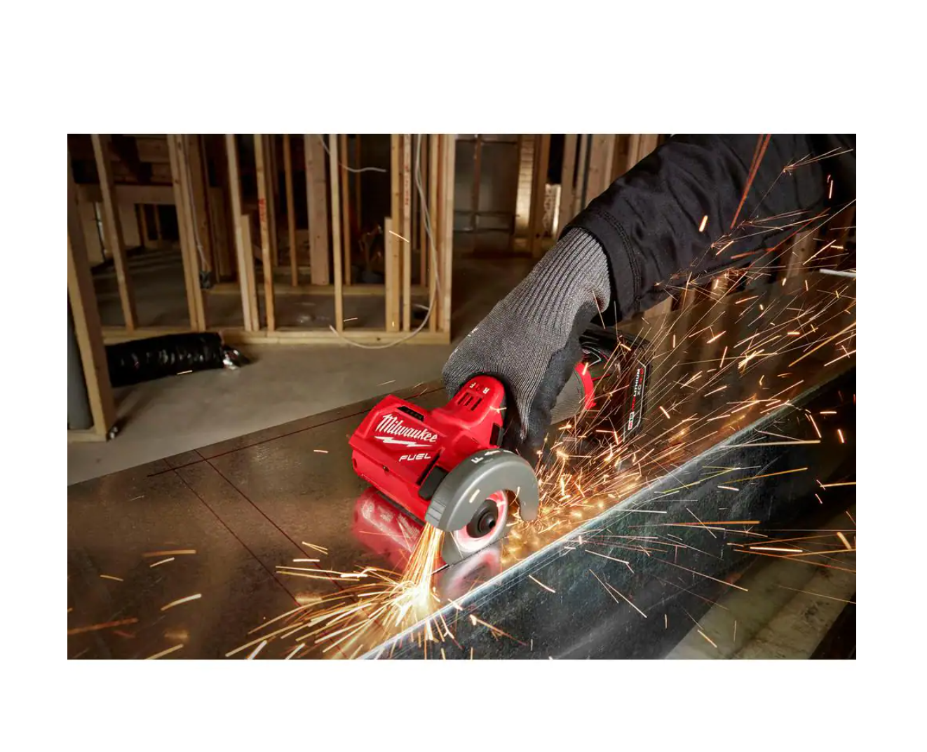 Milwaukee 2522-21XC-48-11-2460 M12 FUEL 12-Volt 3 in. Lithium-Ion Brushless Cordless Cut Off Saw Kit with 6.0Ah Battery