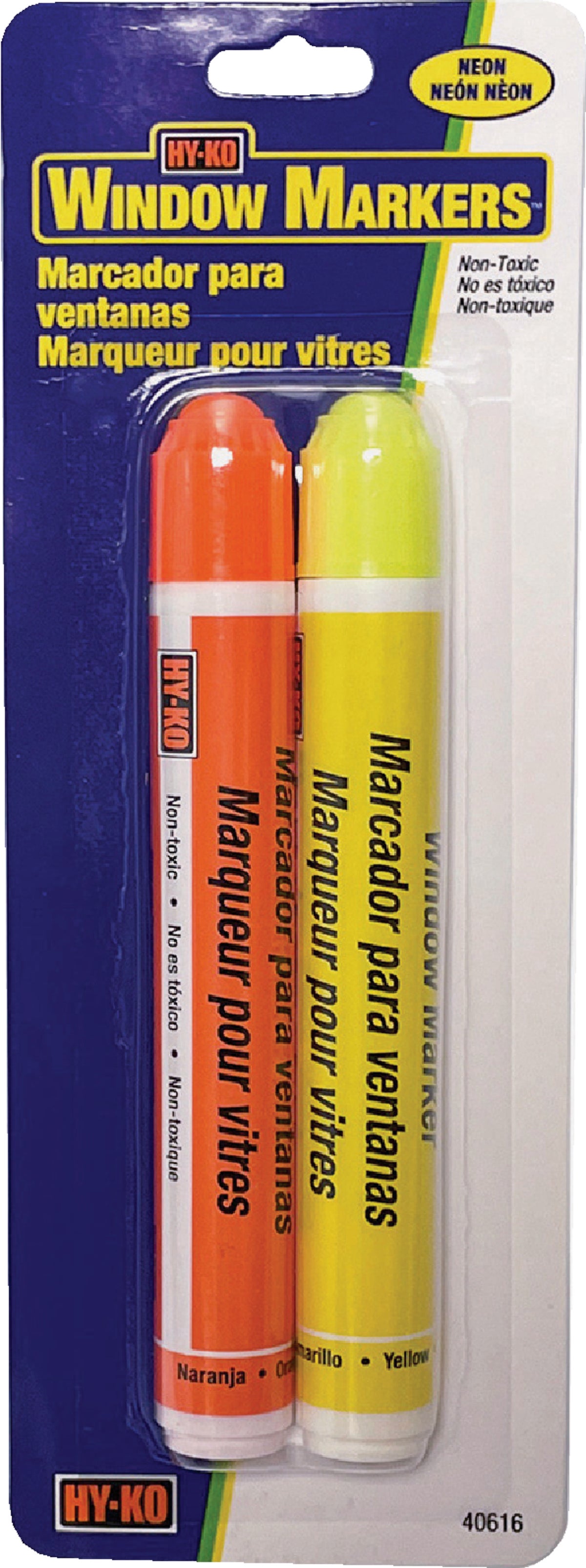 Midwest Fastener Hy-Ko Window Paint Marker Orangeamp Yellow