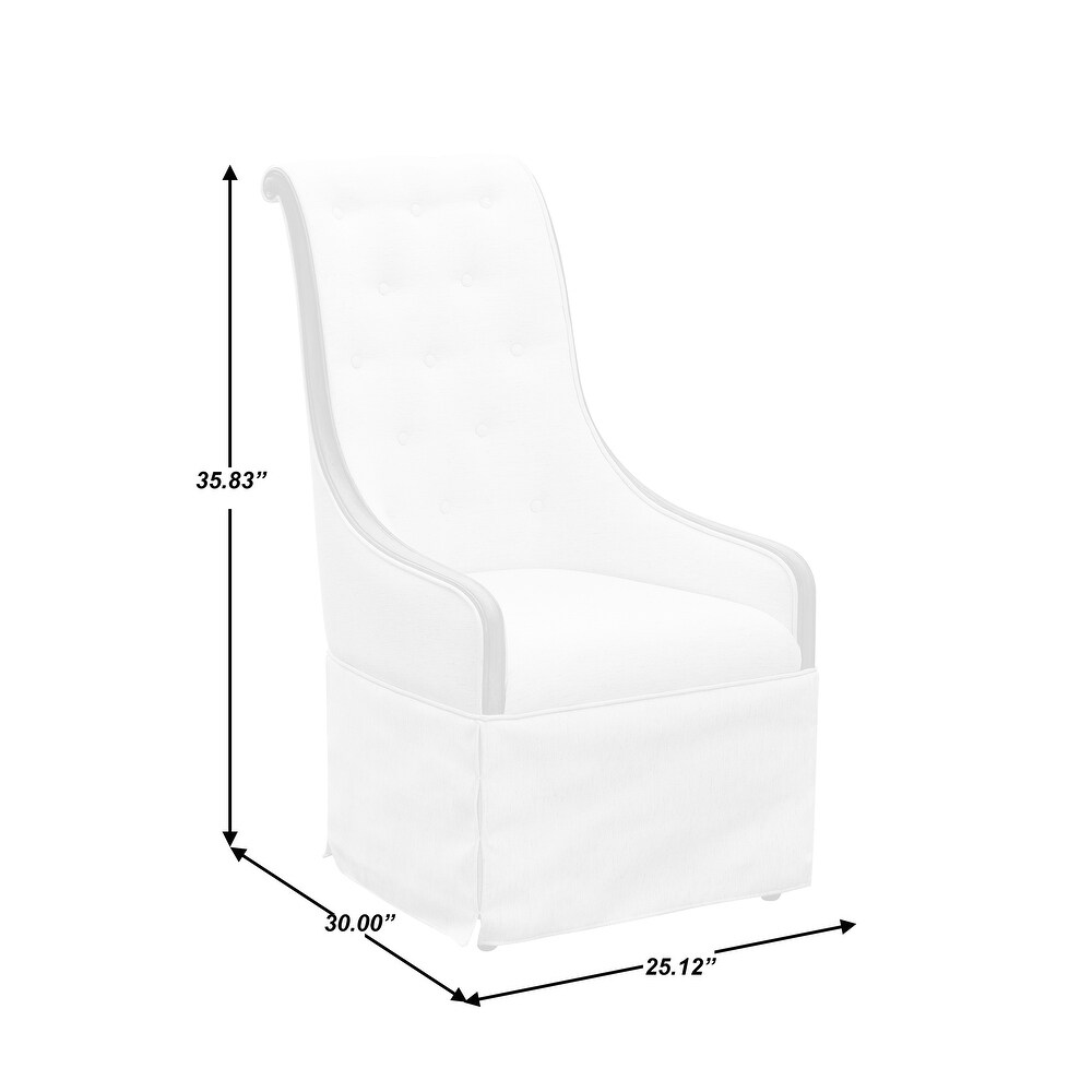 Chloe Collection Host Chair   35.83H x 25.12W x 30D