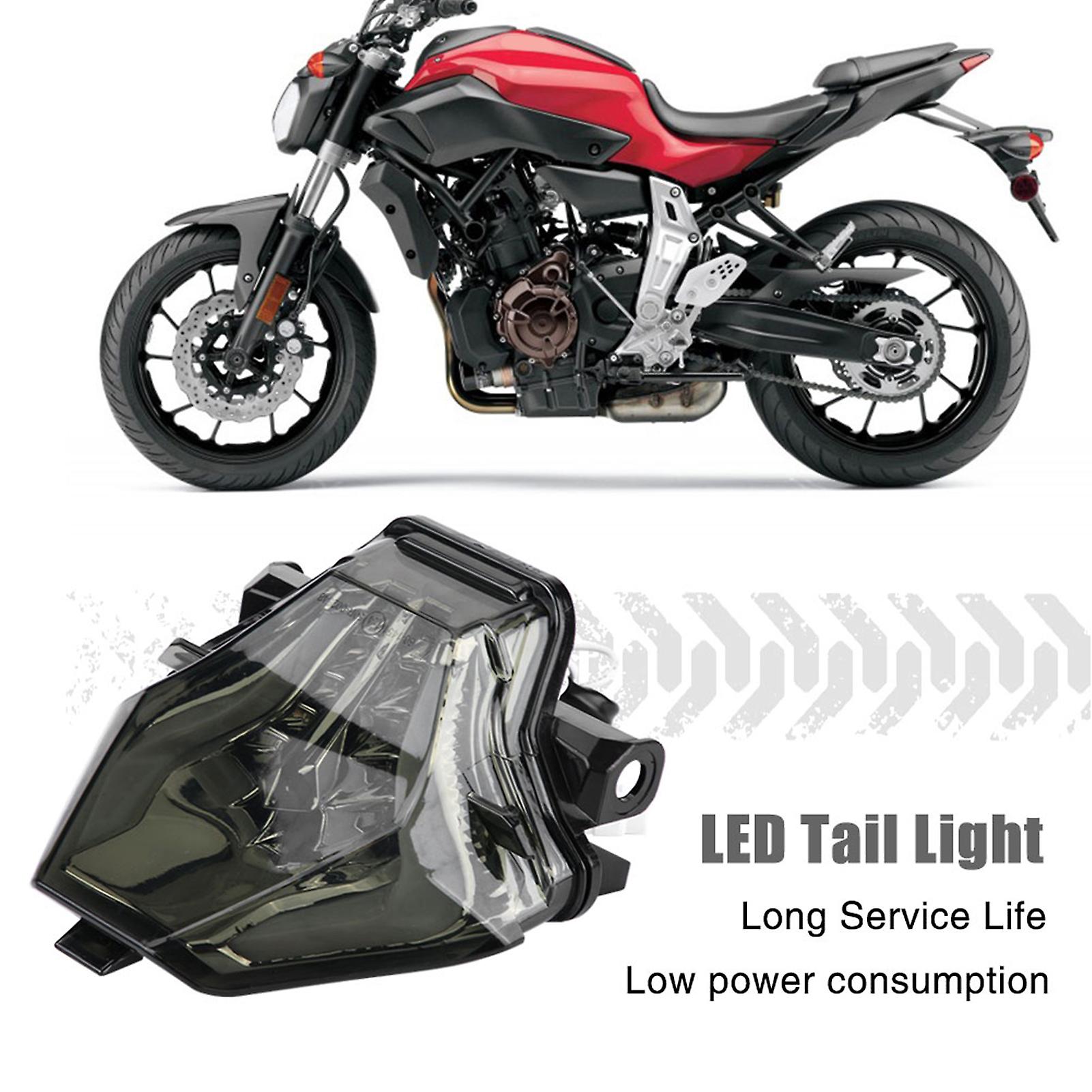 Motorcycle Led Turn Signal Tail Light For Mt07 Fz07 Yzfr3 Yzfr25 (red)