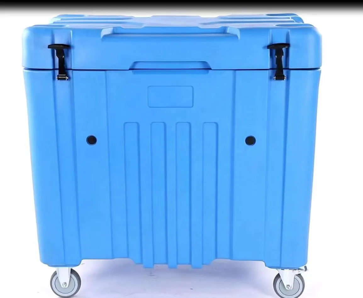 240L Camping Plastic Cooler Box Rotomolded ice chest cooler case for hiking picnic