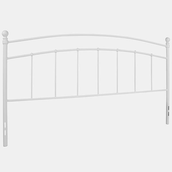 Pulman Classic King Size White Metal Headboard - - 37060172