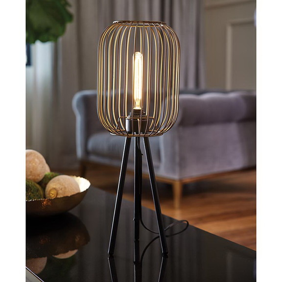 47th   Main CMR978 Iron Round Cage Table Lamp